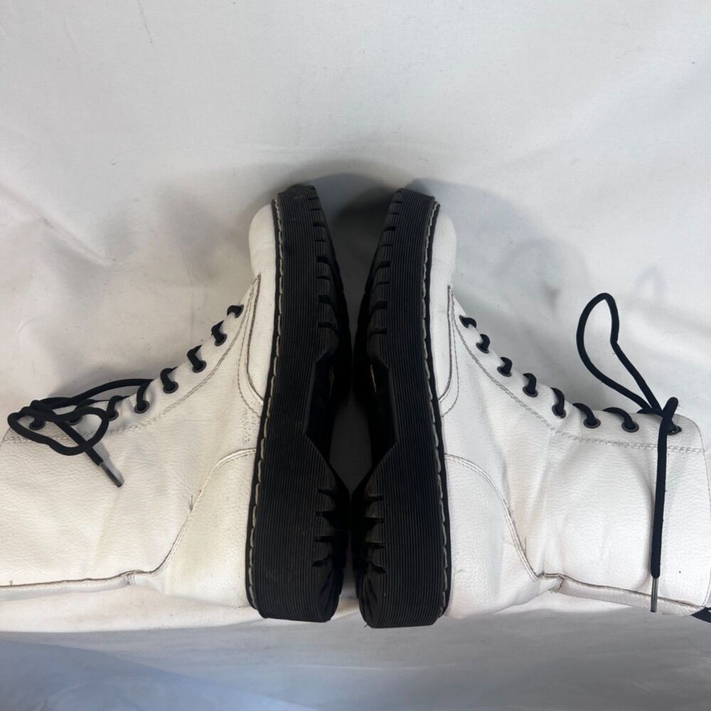 Sincerely Jules White Lace Up "Harley" Combat Hiking Boots Y2K Skater Size 8.5M - Picture 8 of 16